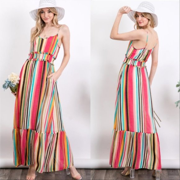 Dresses & Skirts - STRIPED MAXI DRESS